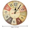 12 Inch Quartz Wall Clock Battery Operated Retro Wall Clock Wooden Wall Clock  Country Style Decor