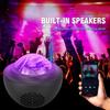 Ночник-проектор Bluetooth-колонка Музыкальная проекционная лампа для игровой комнаты Домашнего кинотеатра Декор Аврора Черный