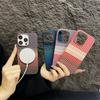 Магнитный чехол для телефона для iPhone 12 13 14 15 16 Pro Max Plus Узор Келар Полуоблегающий Матовая текстура Углеродное волокно Защитная крышка