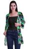Moomaya Printed Georgette Beach Clothes For Women Short Shrug Cover Up