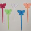 200Pcs Cartoon Fruit Picks Long Handle Plastic Food Toothpicks Party Snack Dessert Sticks Mixed Colors