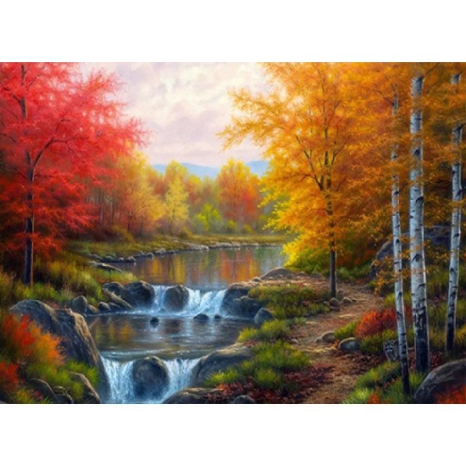 5D DIY алмазная живопись пейзаж горный хрусталь художественная картина полная алмазная вышивка мозаика домашний декор пейзаж комплект для вышивки крестом