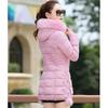 Women's Winter Coat Long Cotton Padded Jacket Slim Female Thick Down Jacket