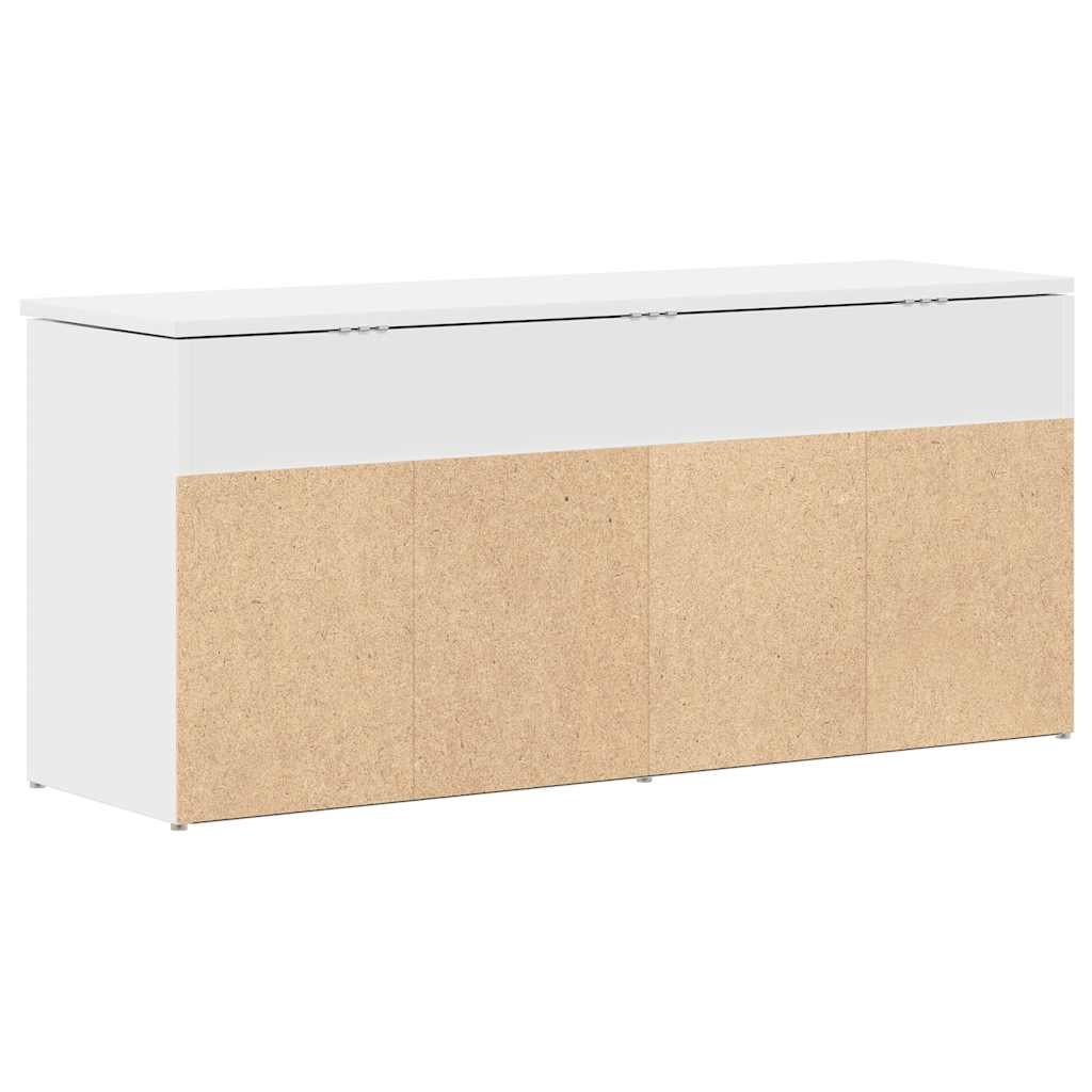 Скамейка для обуви Белая 102 x 30,5 x 45 см Древесно-стружечная плита