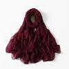 New Cotton Linen Scarf For Women Girls Students Autumn Classic Solid Color Scarves Retro Soft Foulard Viscose Female Wrap Shawls