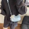 Корейская нишевая сумка под мышку женская новая модная кружевная сумка-полумесяц простая плечевая сумка-тоут