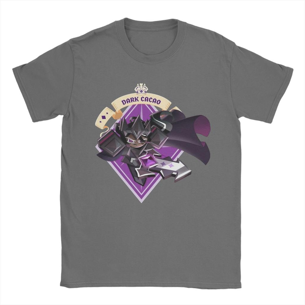 Темный какао футболка мужская хлопковая футболка топ новинка Cookie Run Kingdom круглый вырез короткий рукав