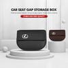 CKU5 For Lexus Car Seat Gap Slit Organizer Leather Seat Crevice Storage Box Accessories CT ES GS NX IS250 RX350 IS200 LX570 UX250h
