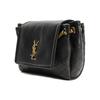 Saint Laurent Ysl Nolita Gold Logo Quilted Chain Leather Crossbody Bag Mini Women bags Black 672738-1EL07-1000