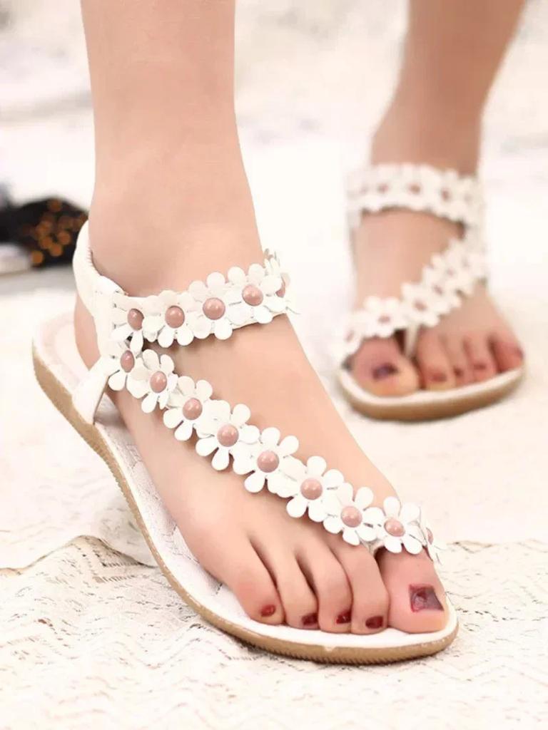 Модные женские сандалии Летний стиль Блестящий бантик Модные туфли-желе с открытым носком Сандалии на плоской подошве Женские