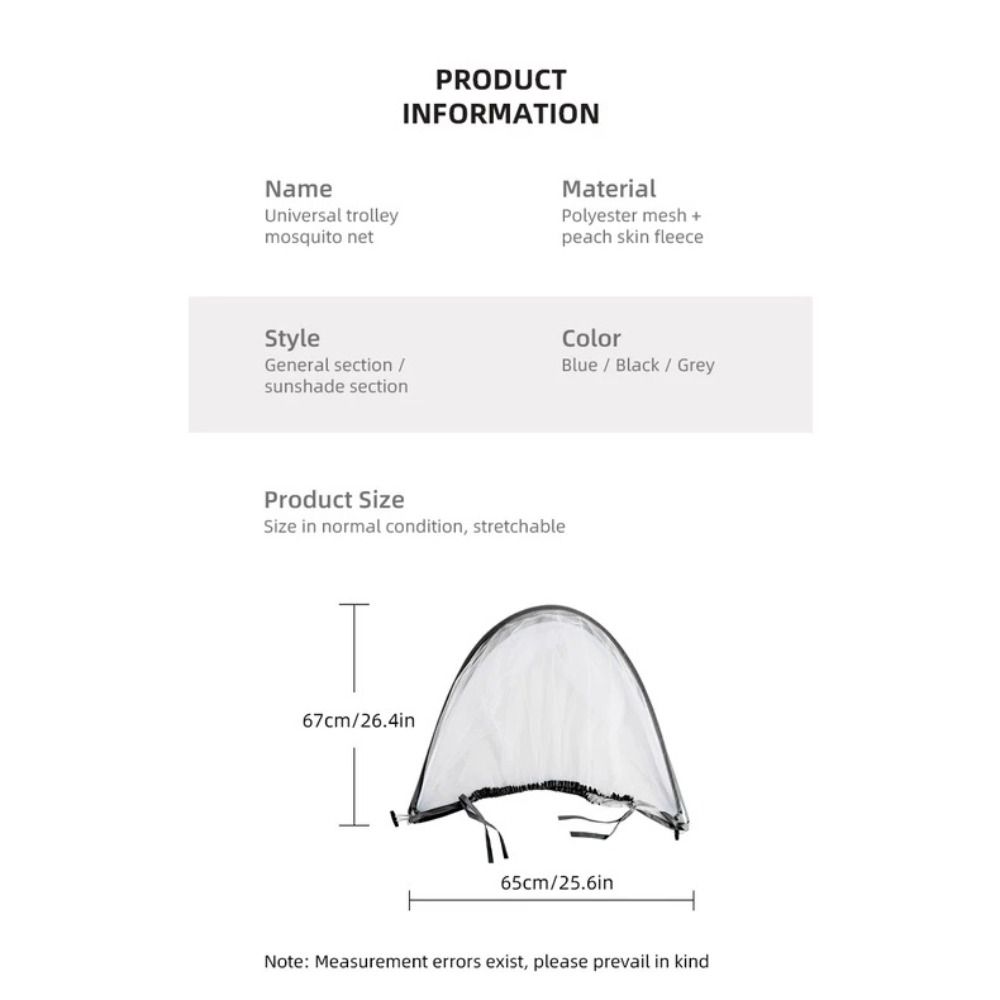 Черная москитная сетка для коляски с двойной молнией, защитная сетка для младенца, новый защитный сетчатый чехол, для улицы