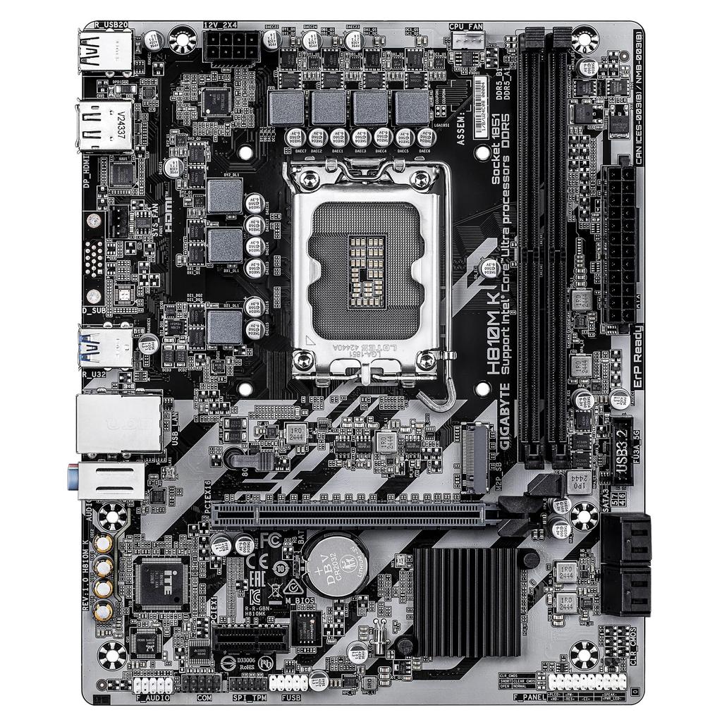 GIGABYTE H810M K Micro-ATX Motherboard MB6739