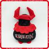 Roblox Forsaken Guest 666 Plush Toy Black Red Horned Soft Stuffed Game Character Doll Collectible Gift For Roblox Fans