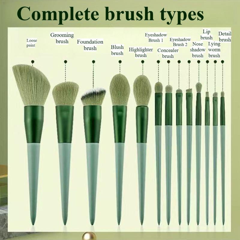 Набор из 13 кистей для макияжа Премиальный мягкий ворс - Профессиональный набор косметических кистей / Инструменты для макияжа