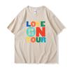 Корейский стиль Мужские и женские футболки повседневные спортивные футболки Love On Tour Concert принтованные хлопковые топы с короткими рукавами