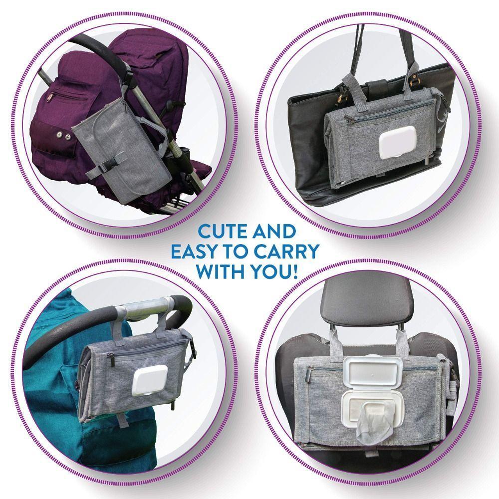 Padded Head Support Diaper Changer Travel Bag Waterproof Baby Diaper Changing Mat  Infant Care