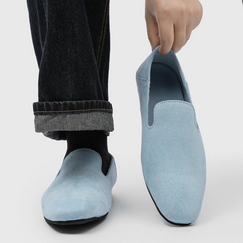 Весенние новые французские ретро туфли с косым квадратным носком для поездок на работу, простые ленивые туфли на плоской подошве с одной педалью, пара одиночных туфель 8912