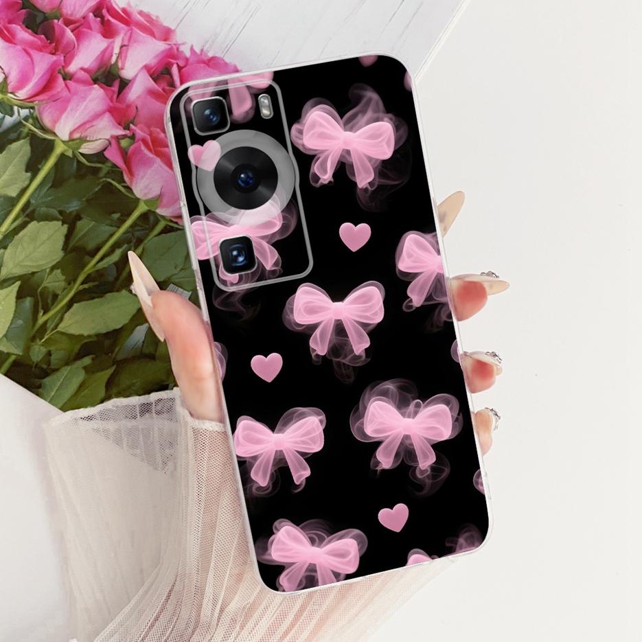 For Huawei P60 Pro Case MNA-AL00 Stylish Flowers Butterfly Painted Cover Soft Slim Phone Case For Huawei P60 Art P 60 Pro Fundas