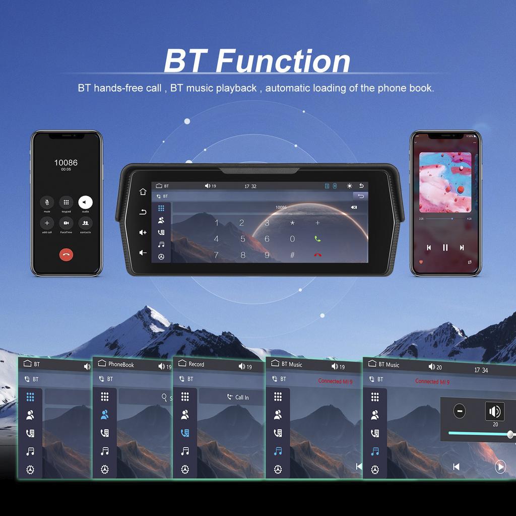 6.86-inch PND Dual Recording Wireless CarPlay Android Auto for Motorcycles