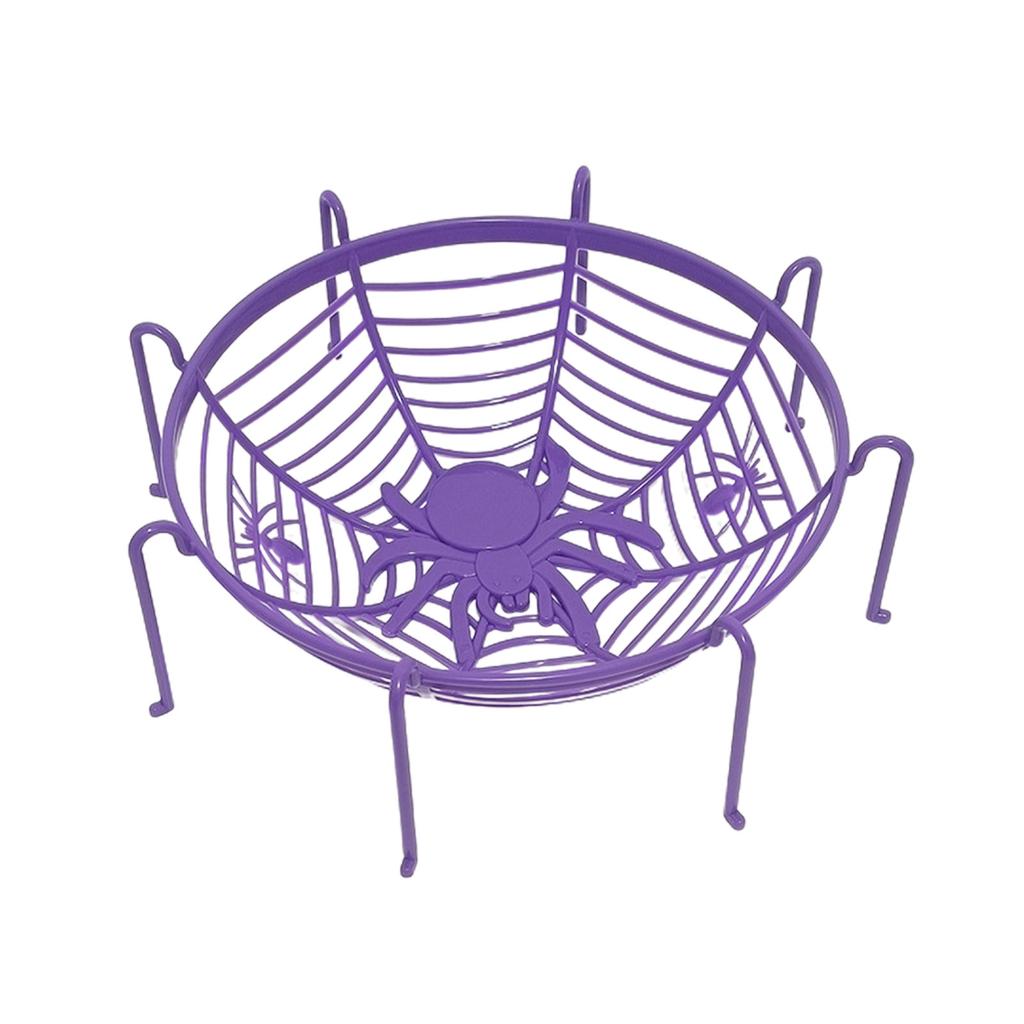 Halloween Spiders Web Fruit Bowls for Trick or Treats Candy Spiders Cobweb Shape Fruit Holder Halloween Fruit Baskets