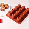 Силиконовая форма 12 ячеек, пищевая, термостойкая, антипригарная, многоразовая, декоративная, своими руками, форма для кексов, противень для выпечки кексов, принадлежности для выпечки