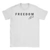 Freedom Charlie Kirk Signature Printed T-Shirts Men Women RIP Novelty Cotton Tees O Neck Short Sleeve Male T Shirt 3XL Clothes