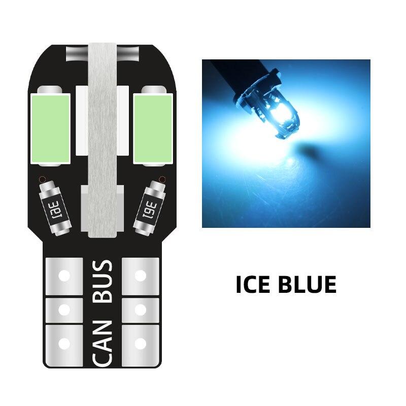 10PCS T10 Led W5W 5730 8SMD Car Interior Lights 168 194 LED Bulb For Car Lamps Car Side Bulbs Car License Plate Lamps