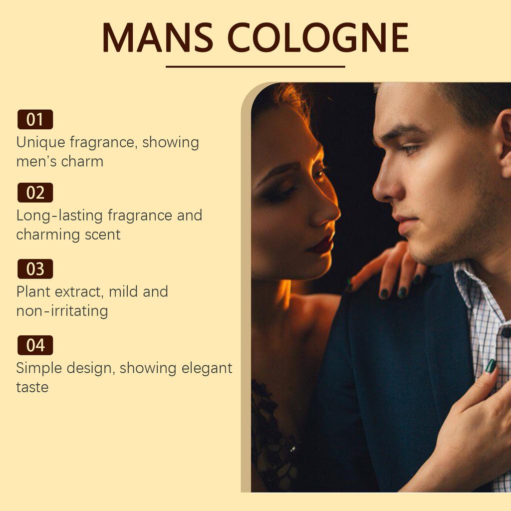 Cologne Pheromones Exude Masculine Charm. Carrying Cologne Has A Calming Effect And Exudes A Unique Masculine Charm50ML