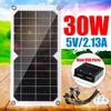 Солнечная панель 30 Вт Солнечный элемент Поликристаллическая солнечная панель с USB автомобильным зарядным устройством для кемпинга на открытом воздухе Аварийный свет