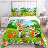 Jungle Animal Cute Casal All Season Duvet Cover Comforter Bedding Sets Soft Quilt Cover and Pillowcases Single/Double/Queen/King