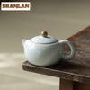 200 мл высококачественный фарфоровый чайник Azure Ru Kiln ручной работы с ледяной глазурью и трещинами, чайник для замачивания чая Xi Shi, коллекция китайских чайных сервизов