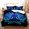 Buddha Duvet Cover Set Queen Size Single Double Bed 220x240cm Twin King Full Bedding Sets Quilt Case Linens 3D HD Pillowcase