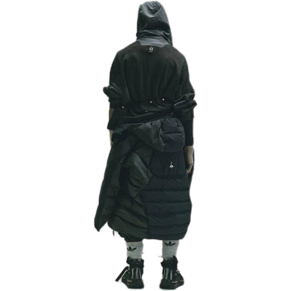 adidas Originals X Hamcus Collaboration FW23 Color Block Logo Pocket Hoodie Unisex Hoodies Black IX4342