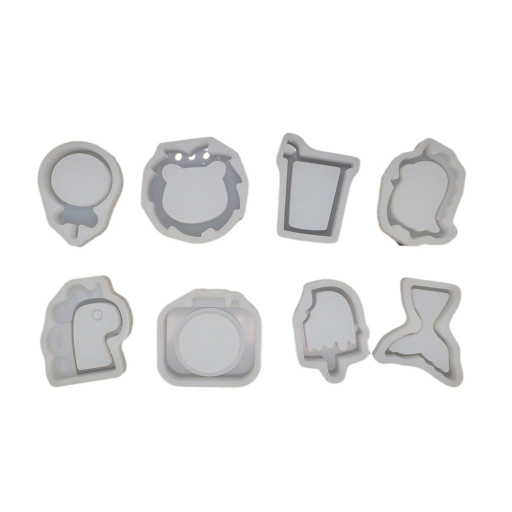 Формы из эпоксидной смолы Медведь Шейкер Зыбучий песок Динозавр Фоторамка Брелок Подвеска Силикон Изготовление украшений Декорации DIY