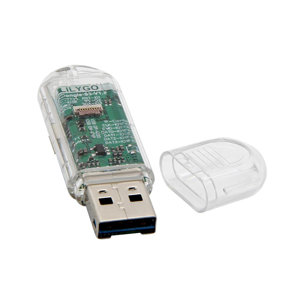 LILYGO® T-Dongle-S3 Отладочная плата с 0,96-дюймовым ЖК-дисплеем, WiFi, Bluetooth и поддержкой TF-карты