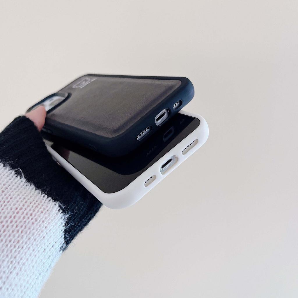 Кожаный чехол Happy Bear для Iphone Xr Xsmax X 13 12 11 Promax 14 Pro Max, мягкий силиконовый чехол для телефона с милым мультяшным рисунком