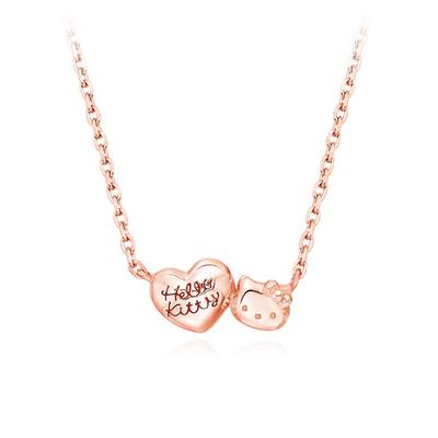 Sawnio Ожерелье-близнец Hello Kitty (розовый) Hlsn180-P