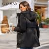Gasman 2022 женский плащ, ветрозащитная куртка для женщин, повседневные парки средней длины с капюшоном, женская хлопковая одежда 8250
