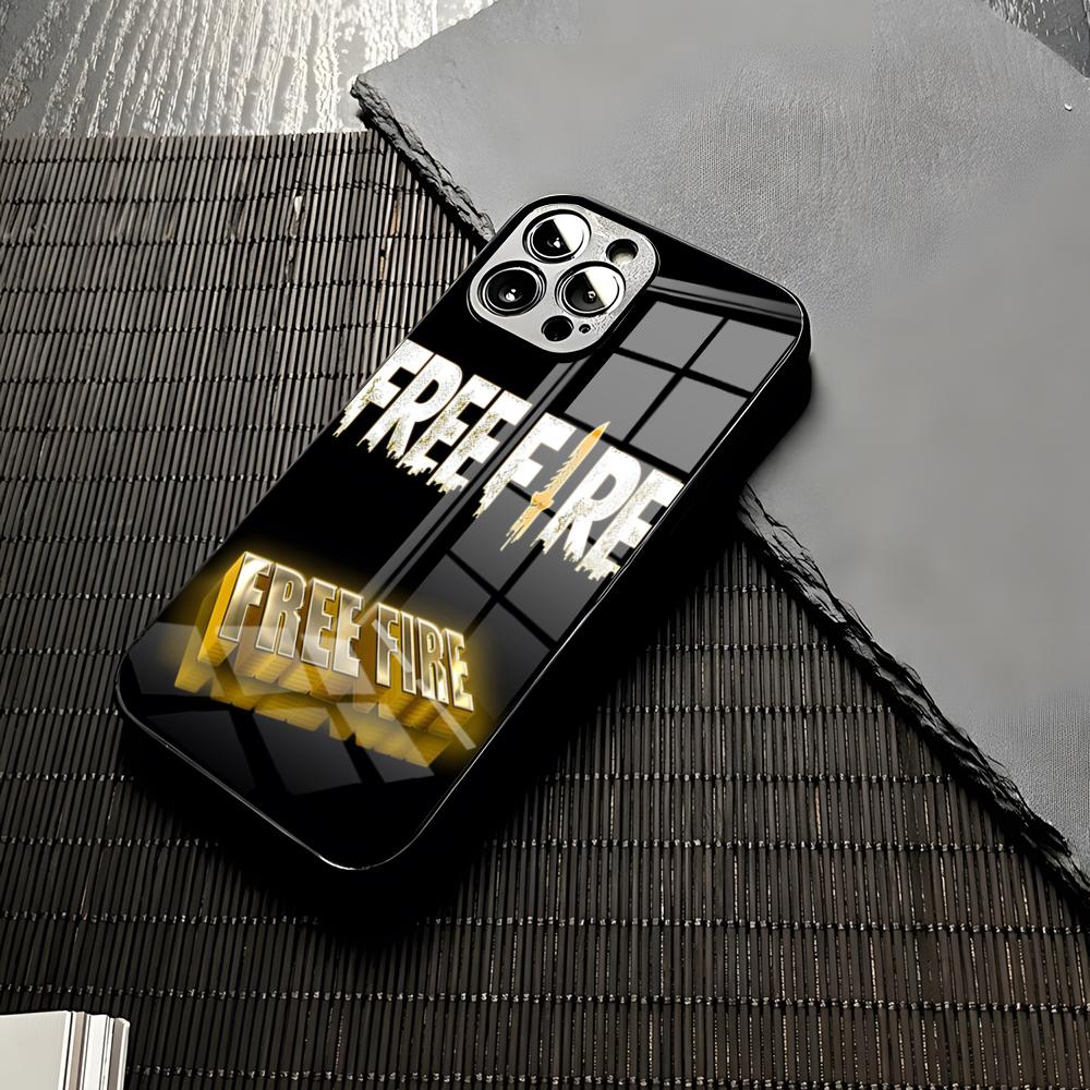 Чехол для телефона с игрой Free Fire для iPhone 16 15 13 12 14 11 Pro Max Mini X Xr Xs 8 7 Подарок на день рождения Puls 6 Стеклянный чехол Funda