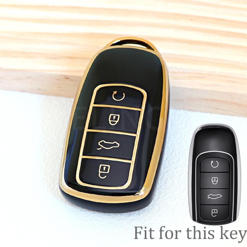 4 кнопки для Chery Omoda 5 C5 Tigo 7 8 Pro Max Tigo 7 8 Plus Arrizo 5 Plus Брелок Держатель для автомобильных ключей Аксессуары Чехол для ключей