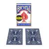 Bicycle Double Red/Blue Back No Face Playing Cards Gaff Deck Card Games Magic Tricks