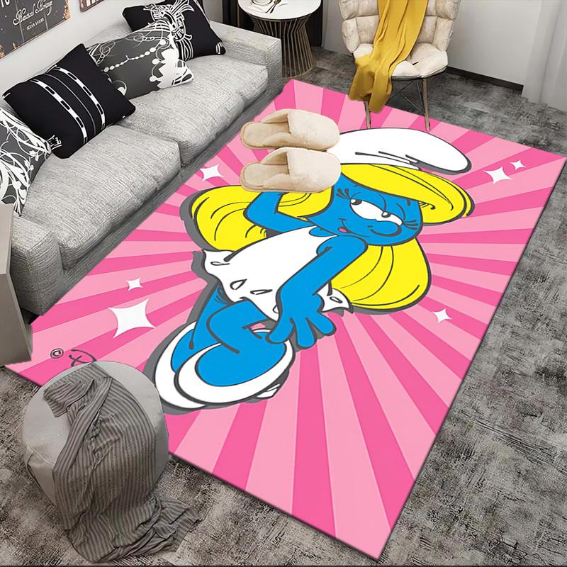 Smurfette's Adventure Area Rug Suitable for Indoor And Outdoor,Carpets for Kitchens, Homes, Offices, Living Rooms,Home Decor,Christmas Gift