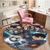 Detective Conan Print Round Rug, Washable Floor Carpet, For Entryway Dorm Laundry Room Office Study, Home Decor Birthday Christmas Gift