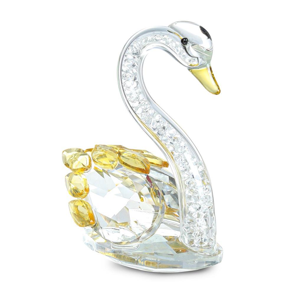 Творческие лебеди, поделки, украшение для рабочего стола, стеклянные фигурки лебедей, гостиная