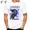 Tiger 800 900 1200 Moto Riding T-Shirt New Summer Men Short Sleeve Motorcycle Sport Print White Shirt Casual Boy Rider Tees