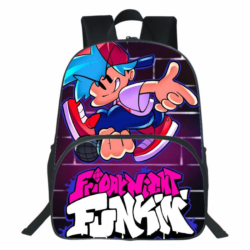 Рюкзак Friday Night Funkin Рюкзак с принтом Friday Night Funkin Аниме Большая вместимость Для мальчиков и девочек Студенческий дорожный рюкзак