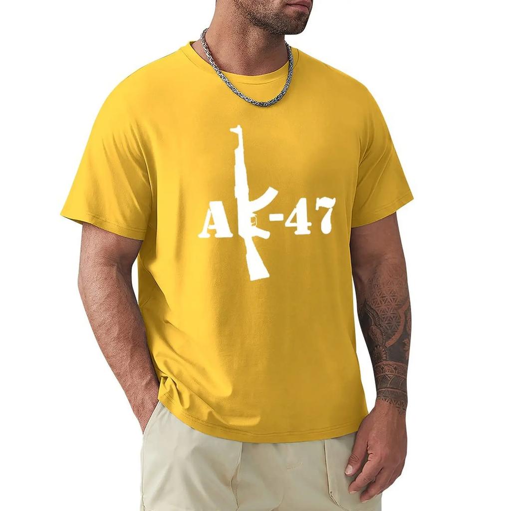 Футболка AK-47 Футболка Harajuku с коротким рукавом 100% хлопок Графика Футболка Топы