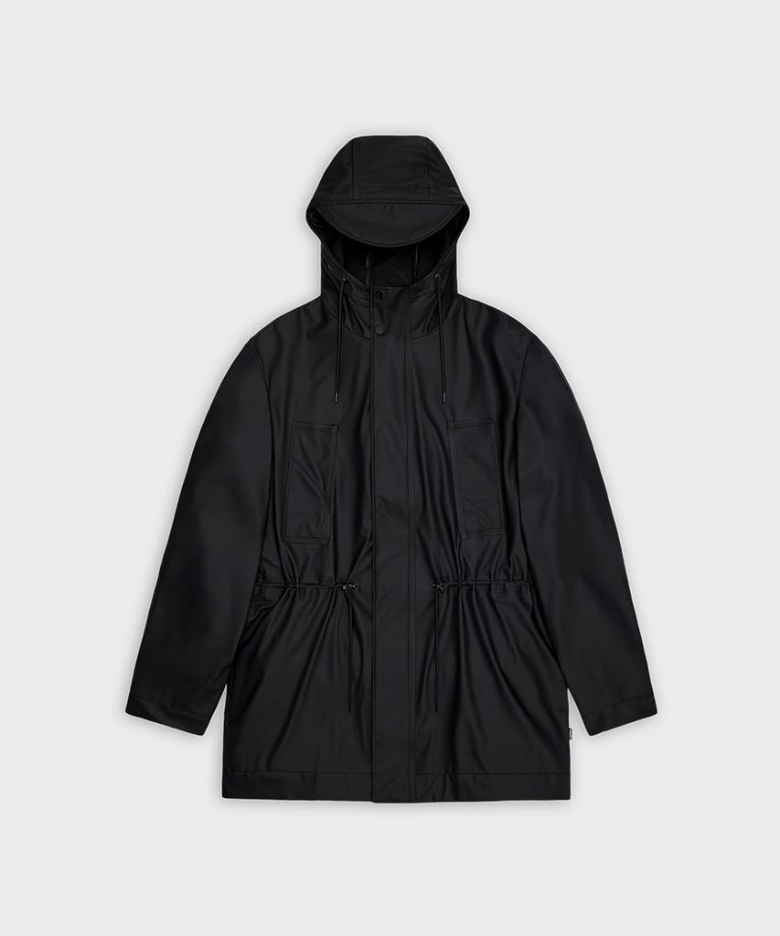 Rains Bold Long Jacket - Black