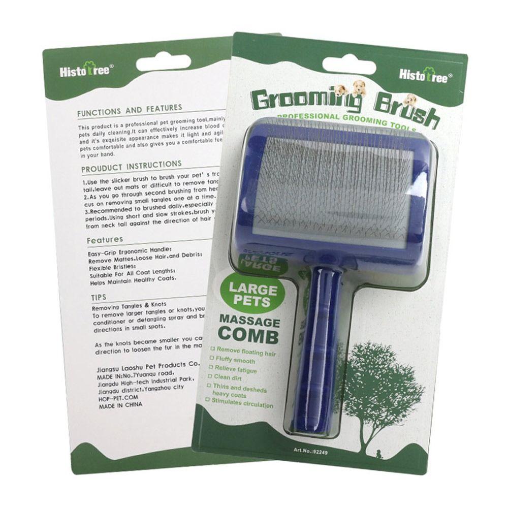 Long Pin For Tangles and Loose Fur Grooming Combs Pet Dematting Comb Dog Comb Pet Cleaning Brush