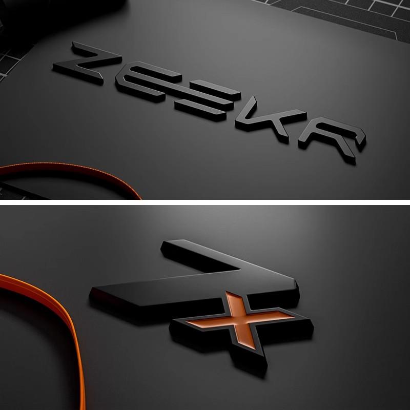 AAXT1 Для ZEEKR 001/X/007/7X Zeekr001 Модификация значка автомобиля Черненые задние логотипы Спортивные модифицированные буквы